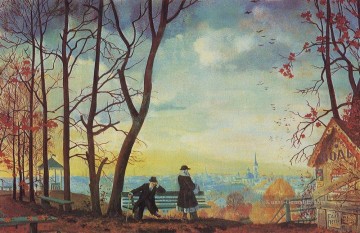 Boris Malerei - Herbst 1918 Boris Michailowitsch Kustodiew